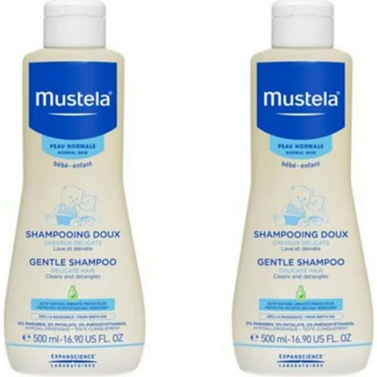 Mustela Gentle Shampoo Papatya Özlü Şampuan 500 ml – 2 Adet