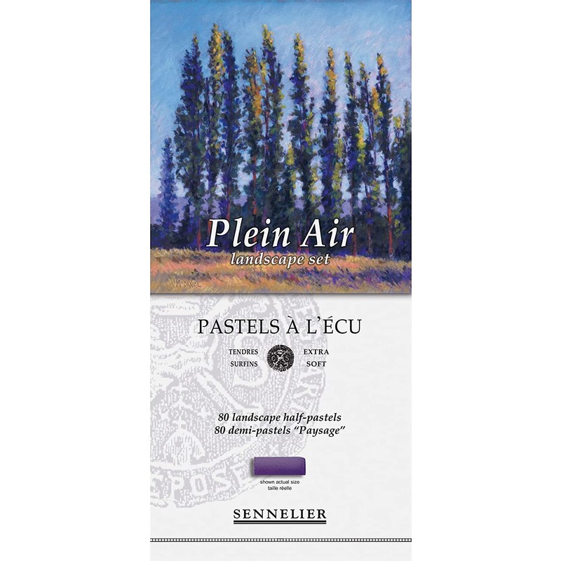 Sennelier Soft Pastel Boya Seti 80'li Yarım Boy Plein Air Manzara Seti Renkli Yumuşak Pasteller