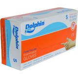 Dolphin Pudrasız Beyaz Eldiven Eldiven eldiven Latex Küçük Boy (S) 100 Lü Paket