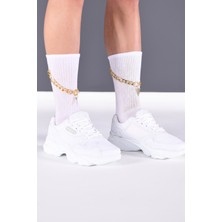 Ripeness Socks Gold Paris Altın Takı Setli Tenis Çorabı