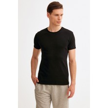 Bisiklet Yaka Basic Tshirt