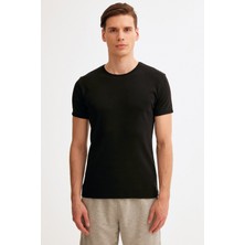 Bisiklet Yaka Basic Tshirt