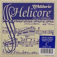 D'Addario H514 Çello Tel Helicore (4/4) C Do Medium