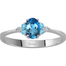 Sirius Pırlanta ve Topaz Cadenza Yüzük 0417R0272
