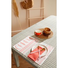 Ays Home Pudra Tüy Desen 4'lü Amerikan Servis Set