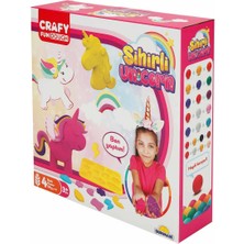 Crafy Sihirli Unicorn Oyun Hamuru Seti 200gr 11 Parça