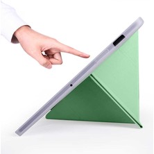 Coverzone Galaxy Tab S7 Plus 12.4 T970 Tofu Folding Kalem Tutacaklı Standlı Kılıf Lacivert