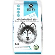 Jessy Kuzu Etli Pirinçli Yetişkin Köpek Maması 15 kg