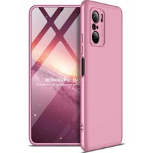 Coverzone Xiaomi Mi 11I Kılıf 3 Parça 360 Soft Hard Koruma Ays Rose Gold