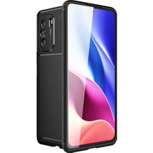 Coverzone Xiaomi Mi 11I Kılıf Karbon Delüx Tpu Silikon Siyah