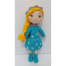 Karlar Kraliçesi Elsa Bebek Amigurumi Oyuncak