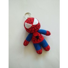 Oyuncak Park Maskot Örümcek Adam Amigurumi Anahtarlık Oyuncak