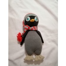 Şapkalı Penguen Amigurumi Oyuncak
