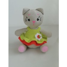 Oyuncak Park Maskot Kedi Kız Amigurumi Oyuncak