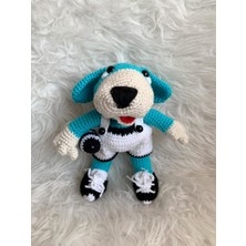 Oyuncak Park Topçu Köpek Amigurumi Organik Oyuncak