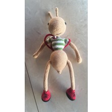 Oyuncak Park Sevimli Karınca Amigurumi Organik Oyuncak