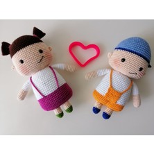 Oyuncak Park Afacan Ikizler Ege ile Ece Amigurumi Organik Oyuncak