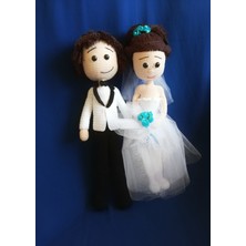 Oyuncak Park Gelin ve Damat Bebek Amigurumi Organik Oyuncak