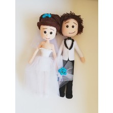 Oyuncak Park Gelin ve Damat Bebek Amigurumi Organik Oyuncak