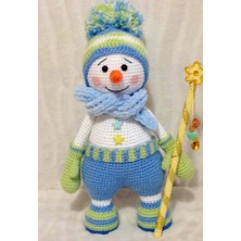 Oyuncak Park Kardan Adam Amigurumi Organik Oyuncak