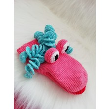 Oyuncak Park Sevimli Dinozor El Kuklası Amigurumi Organik Oyuncak