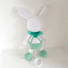 Oyuncak Park Müzikli Tombul Tavşan Amigurumi Organik Oyuncak