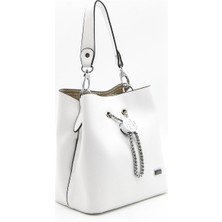 Silver Polo Silver & Polo Silver Polo Beyaz Üç Bölmeli Kadın El Çantası/postacı Çantası SP967