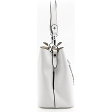 Silver Polo Silver & Polo Silver Polo Beyaz Üç Bölmeli Kadın El Çantası/postacı Çantası SP967