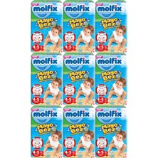 Molfix Swimming Pants (Mayo Bez) Beden:4-5 (9-15KG) 99 Adet (9 Lu Set)