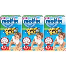 Molfix Swimming Pants (Mayo Bez) Beden:4-5 (9-15KG) 33 Adet (3 Lü Set)