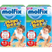 Molfix Swimming Pants (Mayo Bez) Beden:4-5 (9-15KG) 22 Adet (2 Li Set)