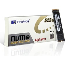 Twinmos NVMefGBm2280 512GB 2455MB-1832MB M.2 PCIe NVMe SSD