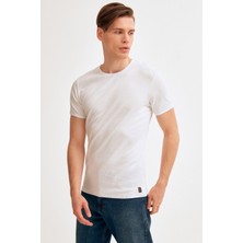 Bisiklet Yaka Basic Tshirt