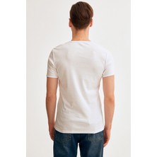 Bisiklet Yaka Basic Tshirt