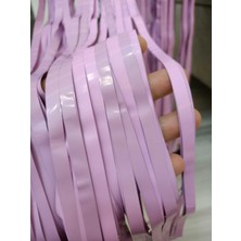 Azfahomestore Kapı ve Duvar Fon Perdesi Işıltılı Püsküllü Pembe ( 100*220 Cm)