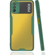 Kzy Xiaomi Redmi 9t Kılıf Kamera Korumalı Colorful Kapak - Yeşil