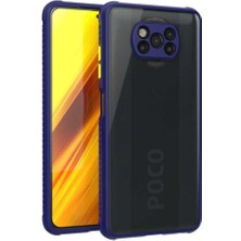 Kzy Xiaomi Poco X3 Pro Kılıf Kamera ve Köşe Korumalı Aircolor Kapak - Lacivert