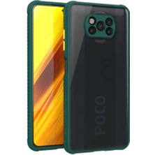 Kzy Xiaomi Poco X3 Pro Kılıf Kamera ve Köşe Korumalı Aircolor Kapak - Yeşil
