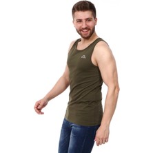 Kappa Erkek Kolsuz T-Shirt Gatan Haki