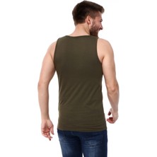 Kappa Erkek Kolsuz T-Shirt Gatan Haki