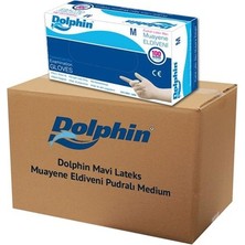 Bişkin Dolphin Mavi Pudrasız Nitril  Eldiven 100 Lü Paket