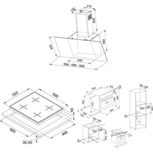 Franke Beyaz Ankastre Set (Fpj 615 V Wh/ss White Davlumbaz - Fhns 604 4g Wh C Ocak - Fsl 86 H Wh Beyaz Fırın)