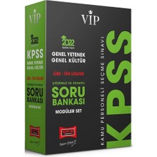 Yargı Yayınevi KPSS 2022 VIP Genel Yetenek Genel Kültür  Lise Ön Lisans Modüler Soru Bankası