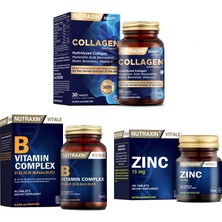 Nutraxin  Takviyesi 30 Tablet + B Vitamin Complex 60 Tablet + (Zinc) Çinko Takviyesi 15 Mg 100 Tablet