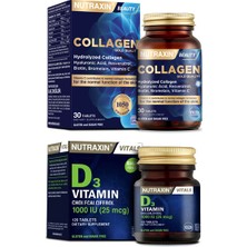 Nutraxin Hyalüronik Asit, Biotin,çinko Içeren 1050 Mg  Takviyesi 30 Tablet + D3 Vitamini 120 Tablet