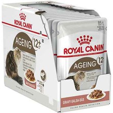 Royal Canin Ageing +12 Yaşlı Gravy Kedi Konservesi 12X85 gr