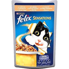 Felix Sensations Somonlu Karidesli Jel Pouch Kedi 20X100 gr