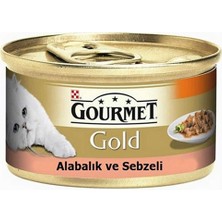 Gourmet Gold Alabalık Sebze Parça Etli Kedi Konservesi 85 gr