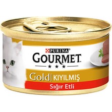 Gourmet Gold Sığır Etli Yetişkin Kıyılmış Kedi Konservesi 85 gr