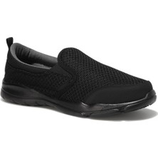 Lumberjack Lıponıs Siyah Erkek Comfort Ayakkabı Tekstil Malzeme Düz Taban